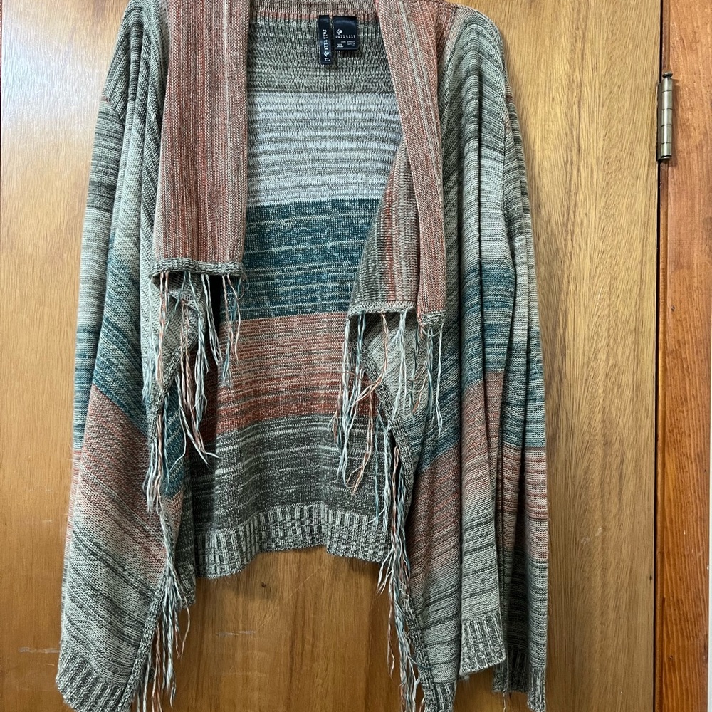 Boho Cardigan with Fringe Detail